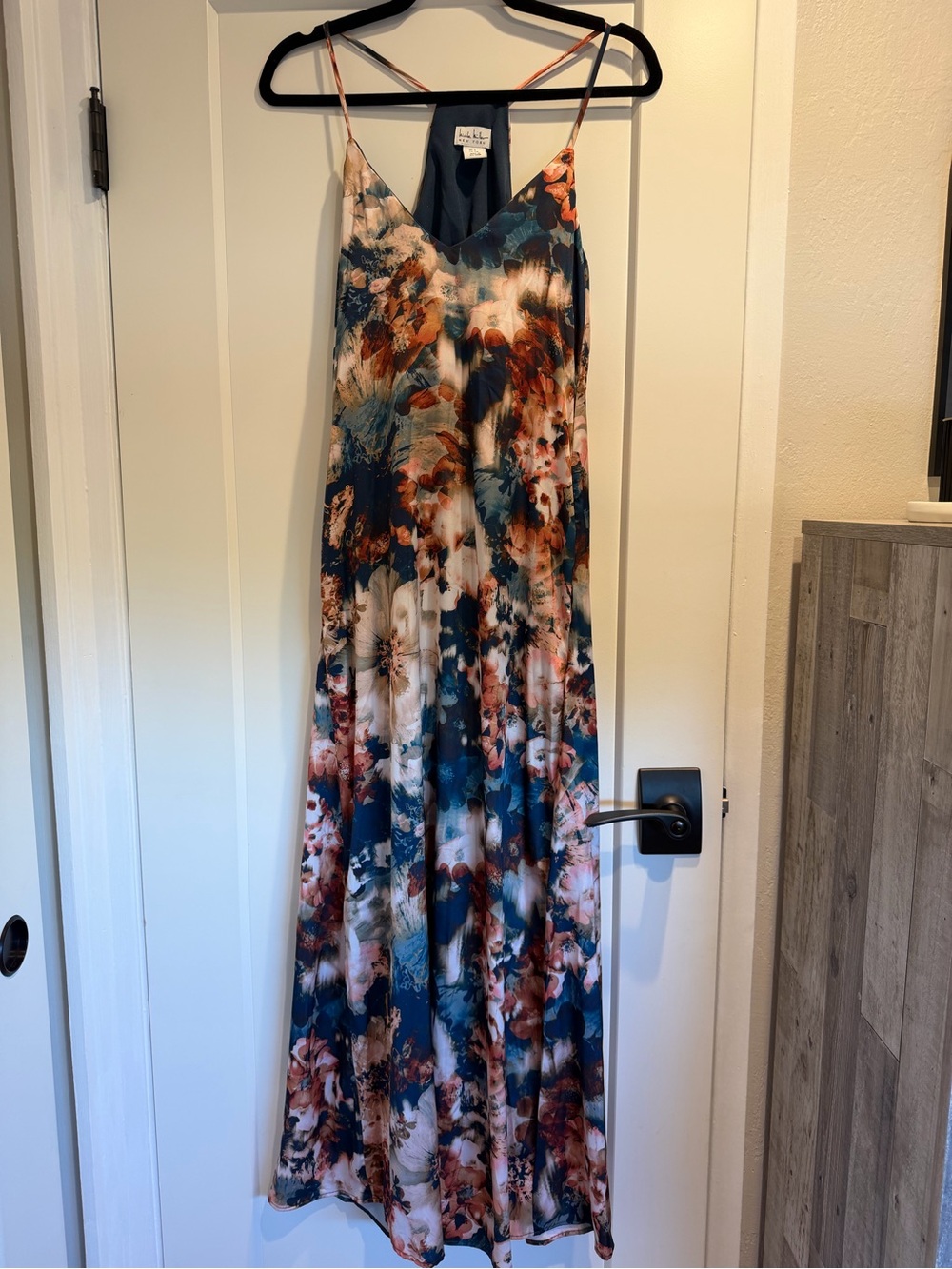 Nicole Miller Satin Watercolor Dress